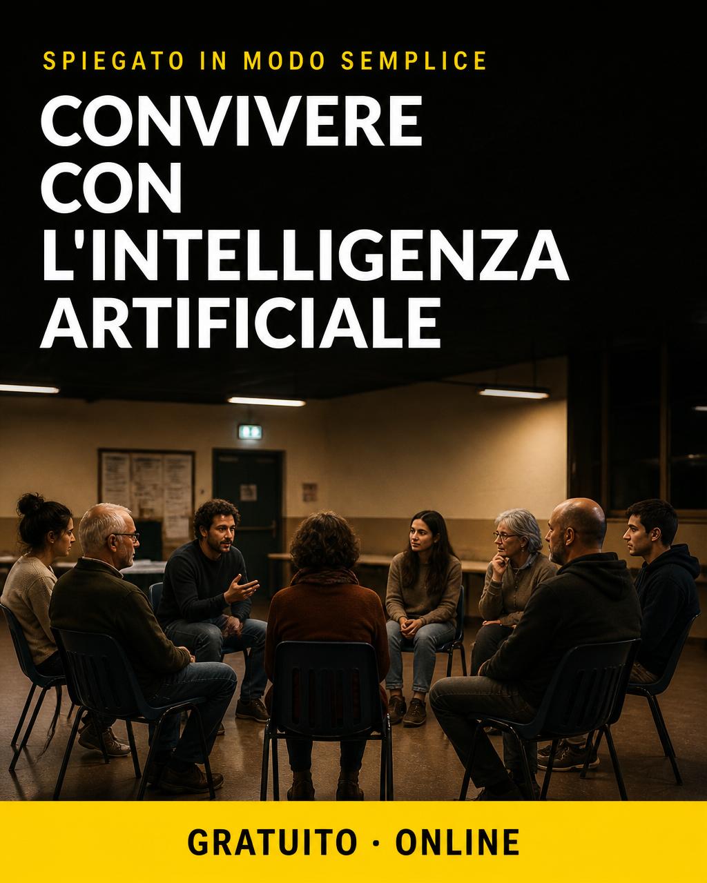 Locandina: Convivere con l'IA: spirito critico e cittadinanza digitale