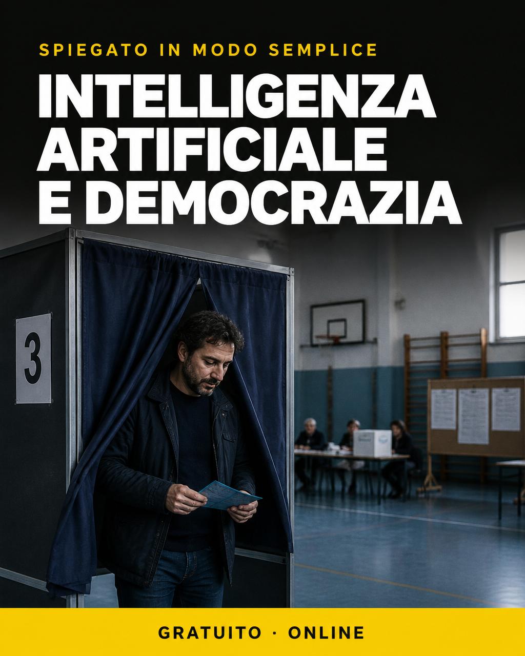 Locandina: IA e democrazia: informazione e manipolazione