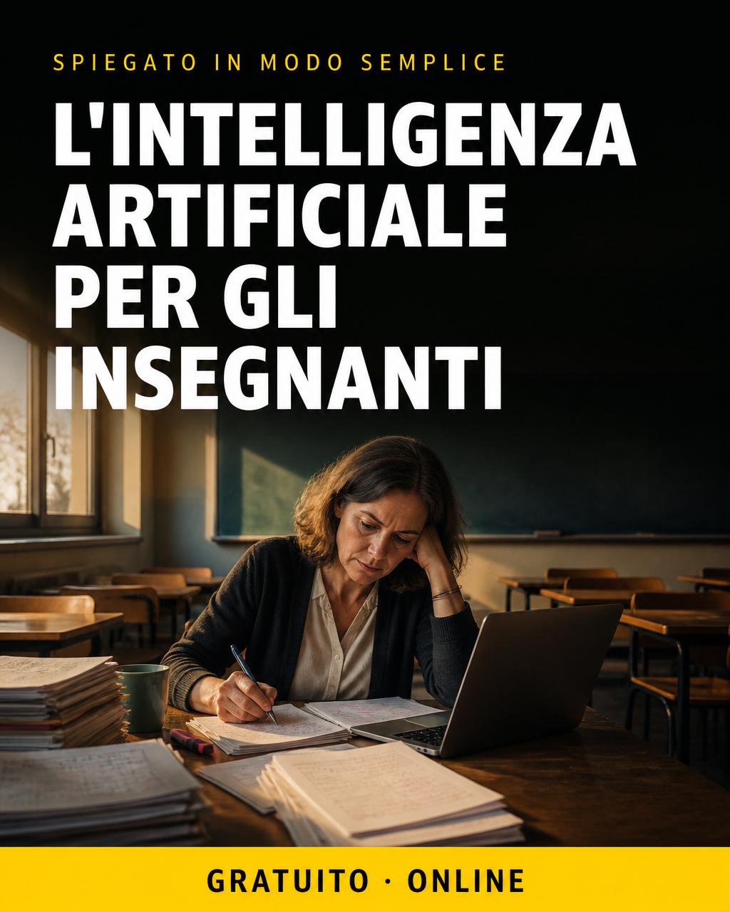 Locandina: IA per insegnanti — le basi