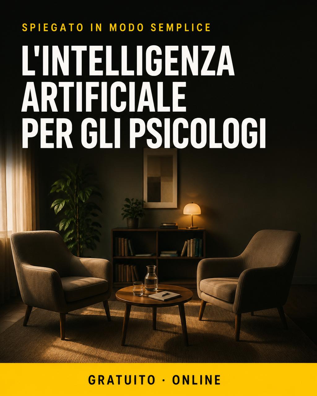 Locandina: IA per psicologi — le basi